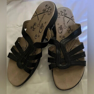 BARETRAPS~ BLACK SLIDE ON SANDALS~9